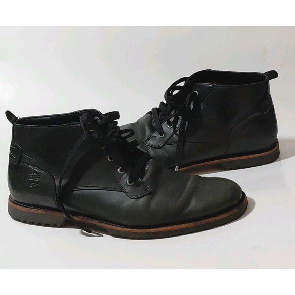 Timberland Men’s Leather Kendrick Chukka Waterproof Ankle Black Boots Size 9 main image 12